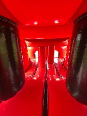 Red Toxic Obstacle Course for Hire