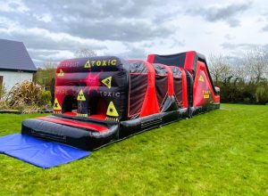 Red Toxic Obstacle Course for Hire