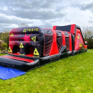 Red Toxic Obstacle Course for Hire