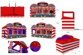 Inflatable 4-in-1 Funfair Carnival Stall
20ft x 8ft x 12ft - Image 5